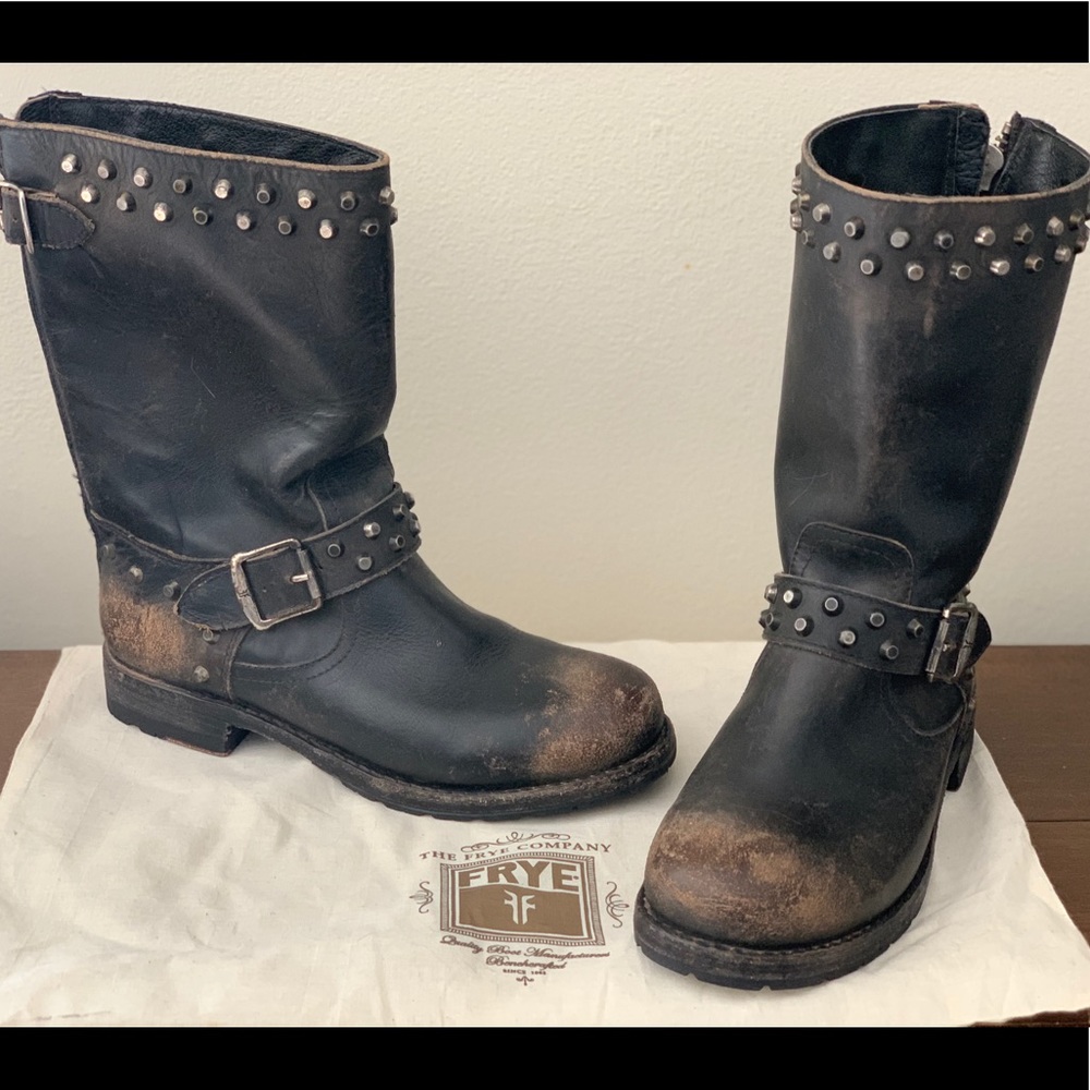 Frye Rogan Biker Boots (NEW)